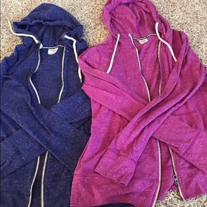 hoodie zip up purple/pink danskin